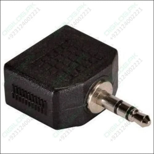 Headphone Jack Splitter 3.5mm Plug To 2x Sockets Stereo