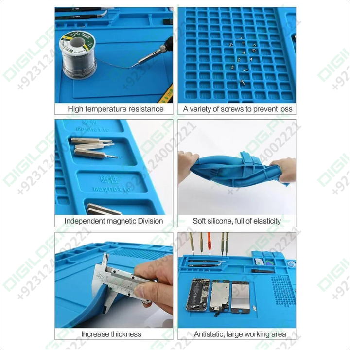 Heat Insulation Silicone Large Soldering & Repairing Mat