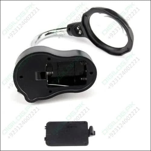 Helping Hand Clip Desktop Led Light Magnifier Glass