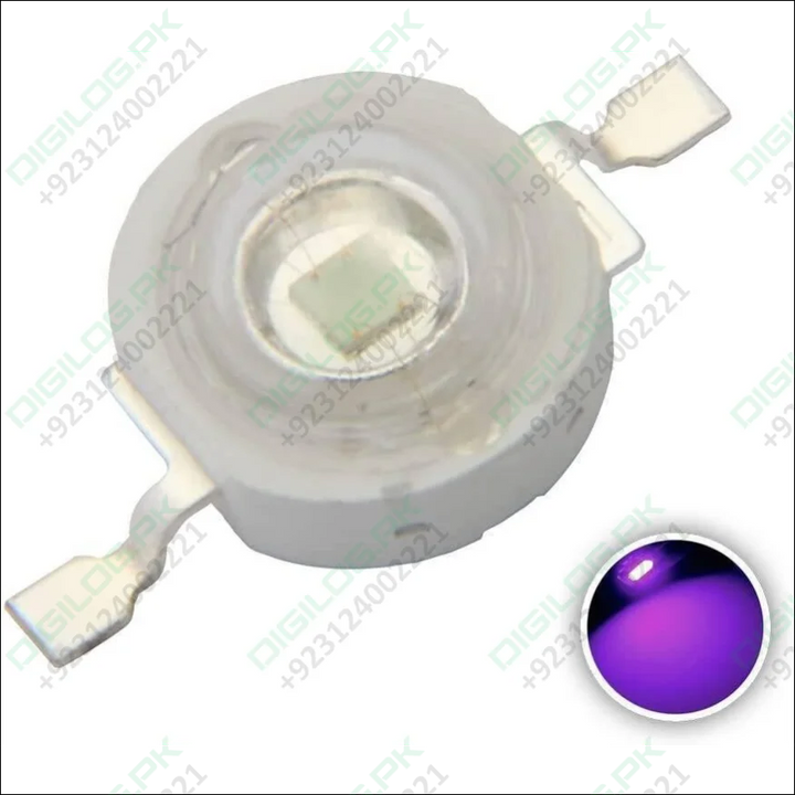 High Power Uv Led Chip 3w Purple Ultraviolet Bulb Lamp 1