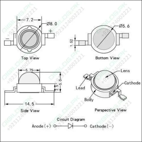 High Power Uv Led Chip 3w Purple Ultraviolet Bulb Lamp 1