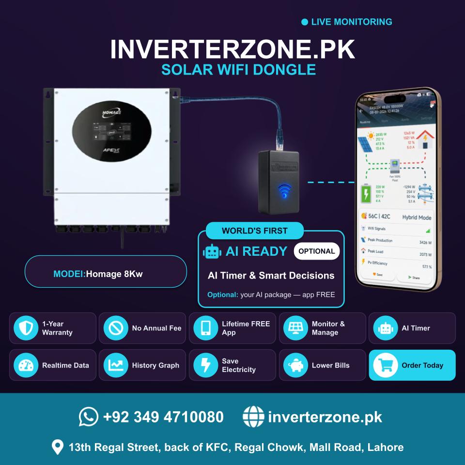 Inverterzone Homage 8 Kw Special Model Solar WiFi Dongle
