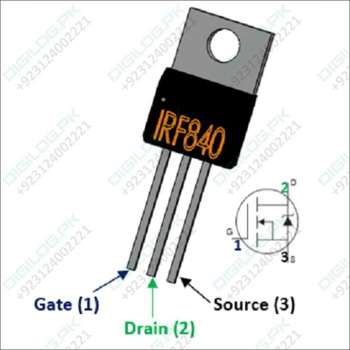 Irf840 N-channel 8a 500v Power Mosfet In Pakistan