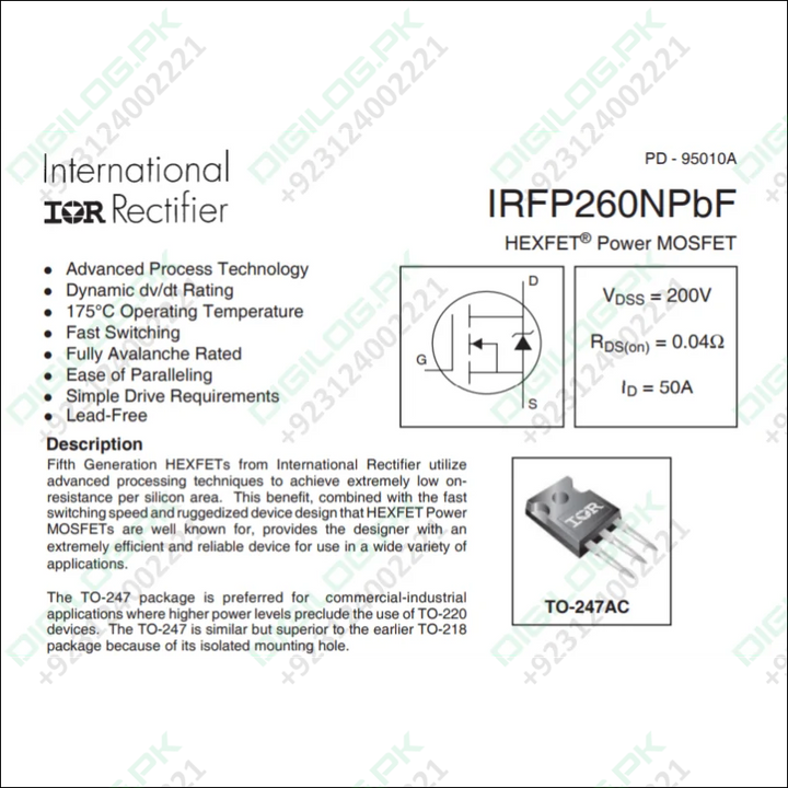 Irfp260n Power Mosfet