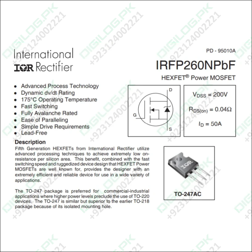 Irfp260n Power Mosfet