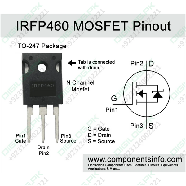 Pull Out Irfp460 Power Mosfet