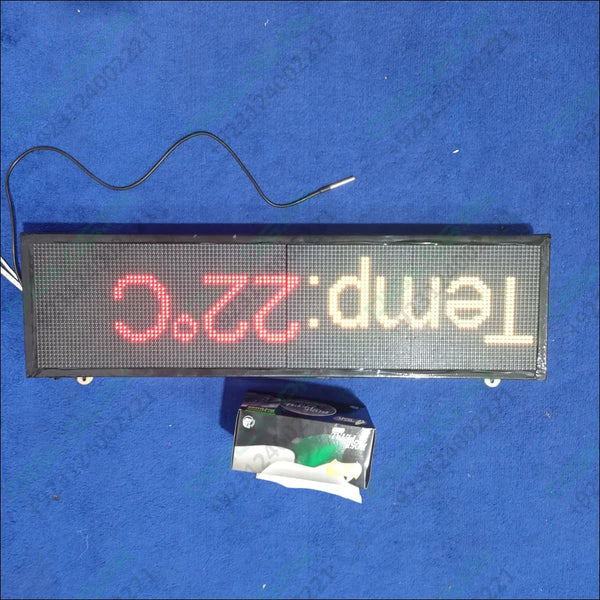 Industrial Clock With Temperature Display RGB Display