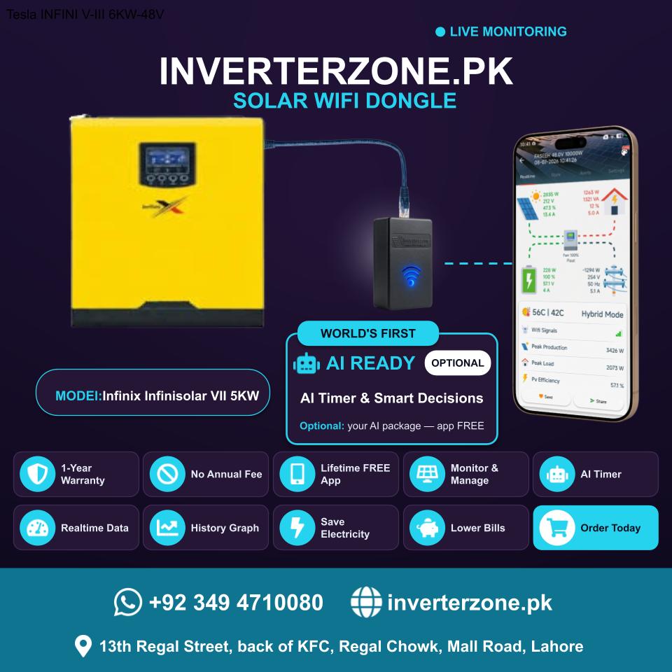 Infinix Infinisolar VII 5KW Solar WiFi Dongle - Real-Time Solar Monitoring