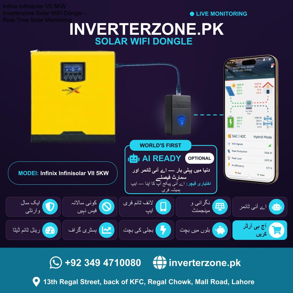 Infinix Infinisolar VII 5KW Solar WiFi Dongle - Real-Time Solar Monitoring