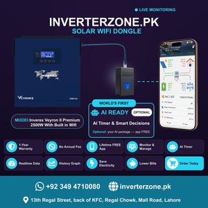 Inverterzone Inverex Veyron II Premium 2500W With Built in Wifi Special Model Solar WiFi Dongle