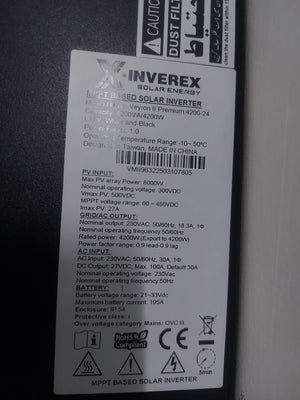 Inverex Veyron II Premium 4200-24 PV8000 IP54 Solar WiFi Dongle - Real-Time Solar Monitoring