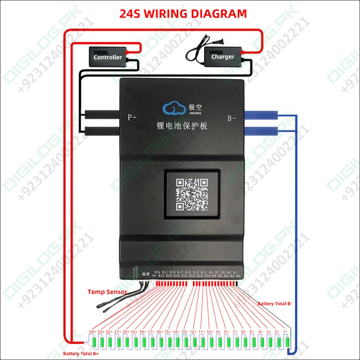 JIKONG JK-BD6A24S-10P JK Smart Active Balance BMS Board 7S-24S 100A 0.6A Balancing Current In Pakistan