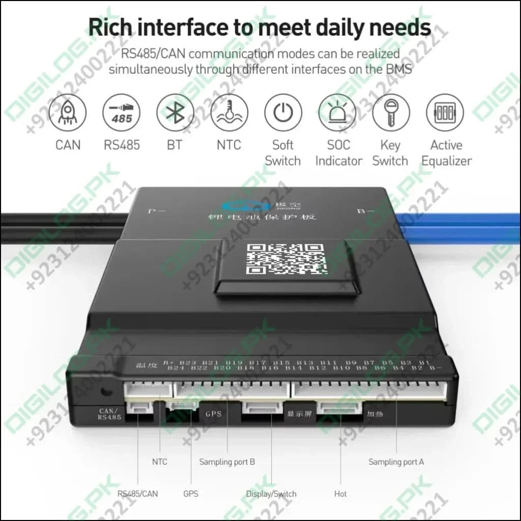 JIKONG BMS JK-B1A20S15P JK-B1A24S15P 8S/24S 150A Li-Ion LiFePo4 LTO Batteries BMS Smart Active BMS