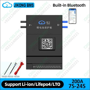 JIKONG BMS JK-BD6A20S20P JK-BD6A24S20P 8S24S 200A Continuous current 0.6A Li-Ion LiFePo4 LTO Batteries BMS Smart Active