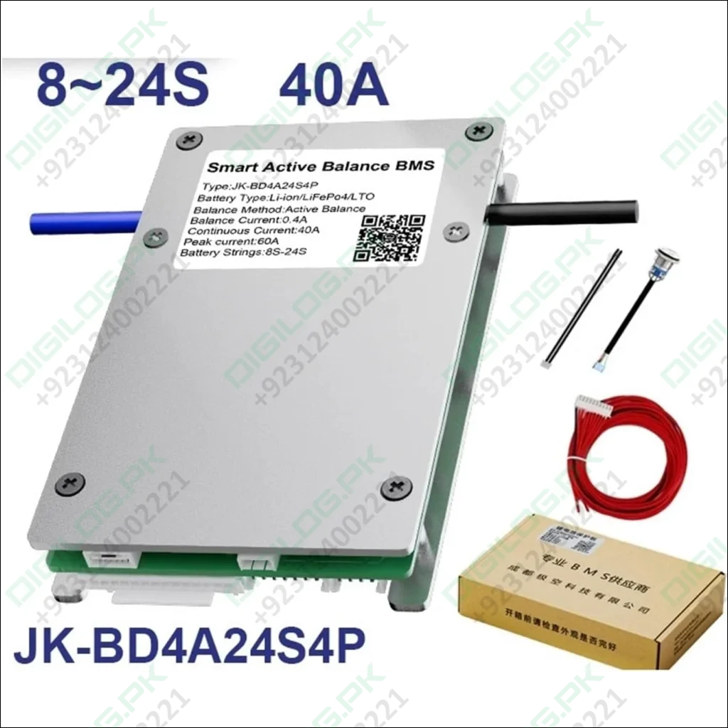 JK 24S 40A Smart BMS with 400mA