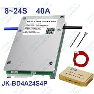 JK 24S 40A Smart BMS with 400mA