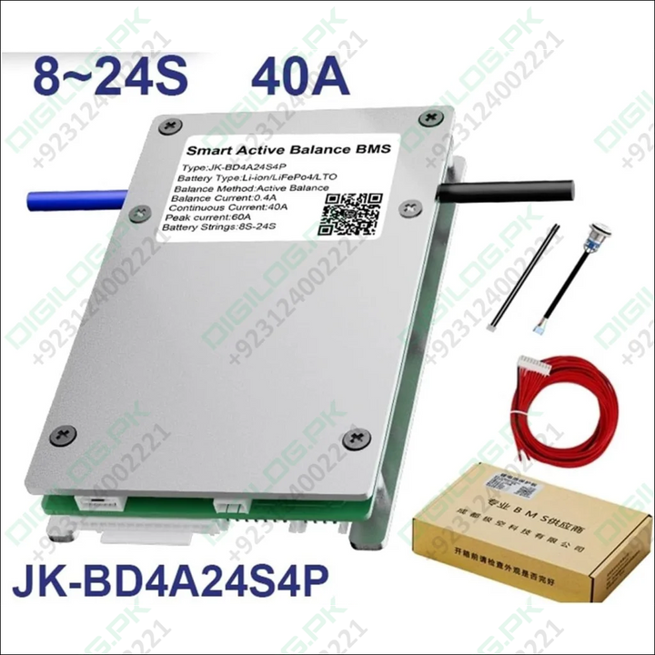 JK 24S 40A Smart BMS with 400mA