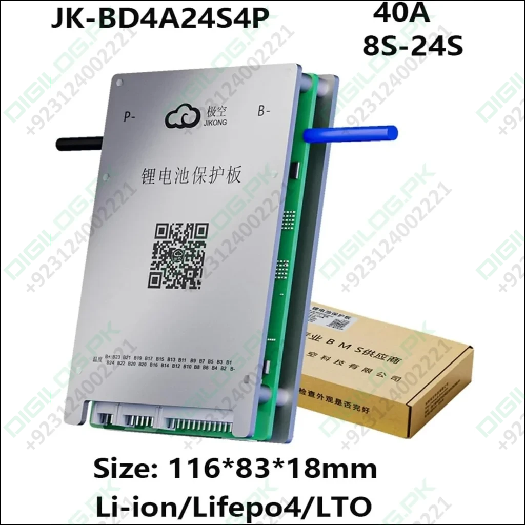 JK 24S 40A Smart BMS with 400mA