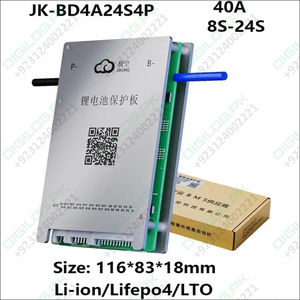 JK 24S 40A Smart BMS with 400mA