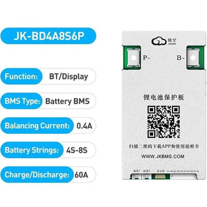 JK JK-BD4A8S6P 60A 4S to 8S 0.4A Smart Active Balance BMS