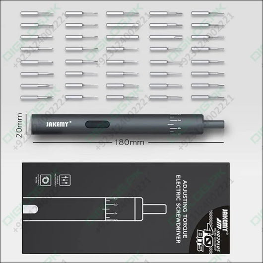 Jakemy 39 In 1 Adjustable Torque Electronic Screwdriver