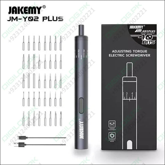 Jakemy 39 In 1 Adjustable Torque Electronic Screwdriver