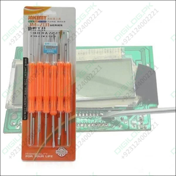 Jakemy 6 In 1 Soldering Repairing Assist Tools Set Kit