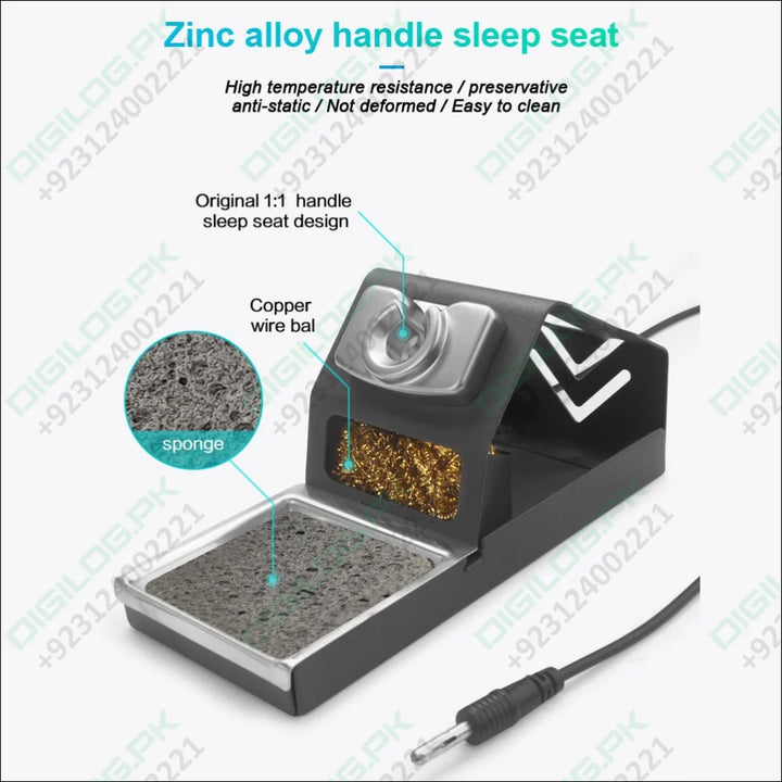 T210 Thermostatic Soldering Station – 75W Adjustable Temperature 120–450°C LED Display Auto Sleep PID Control
