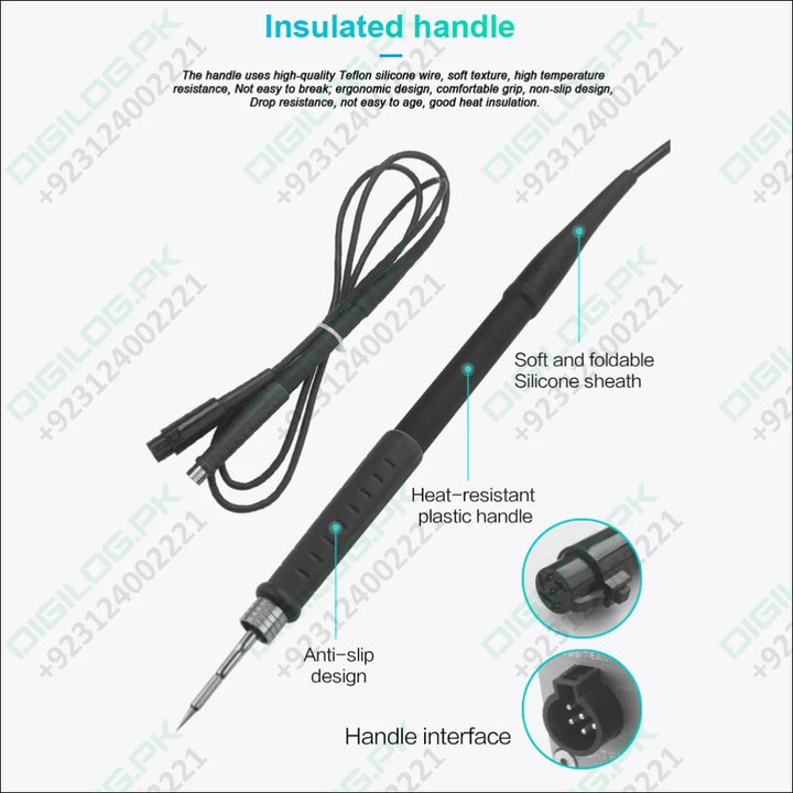 T210 Thermostatic Soldering Station – 75W Adjustable Temperature 120–450°C LED Display Auto Sleep PID Control