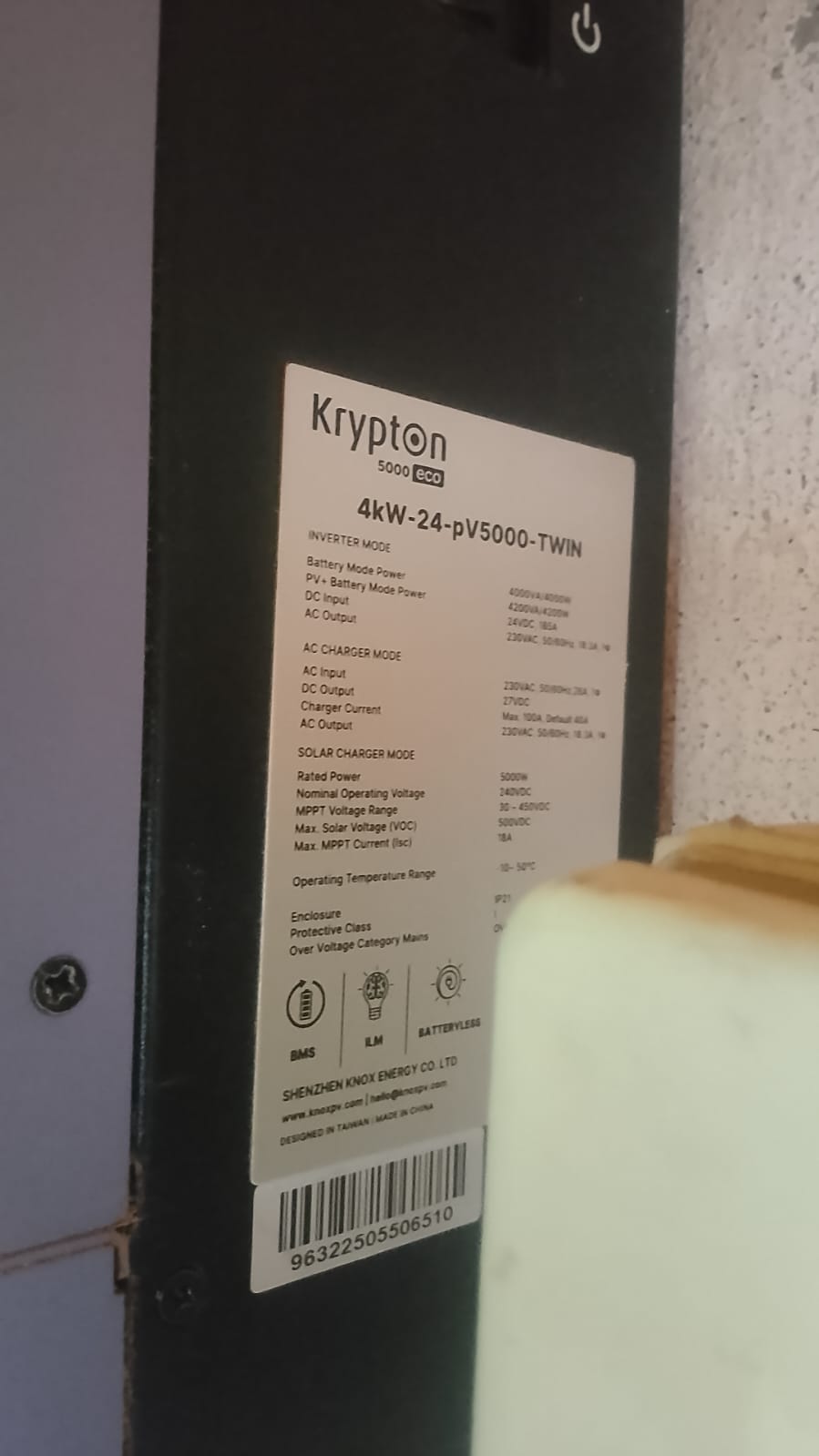 Knox Krypton 4kW-24-pV5000-TWIN Solar WiFi Dongle - Real-Time Solar Monitoring