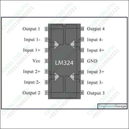 Lm324 Quad Op - amp Operational Amplifier Ic