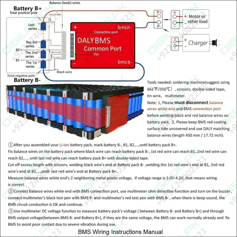 Li-ion 7s 24v Discharge 30a Charge 15a Lithium Battery