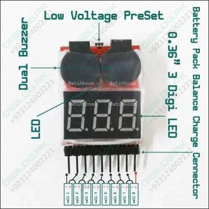 Lipo Buzzer Battery Voltage Indicator Volt Meter Level