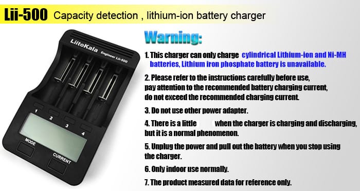 Liitokala Lii-500 Lcd Display 18650/26650 Speedy