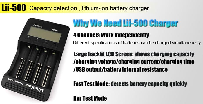 Liitokala Lii-500 Lcd Display 18650/26650 Speedy