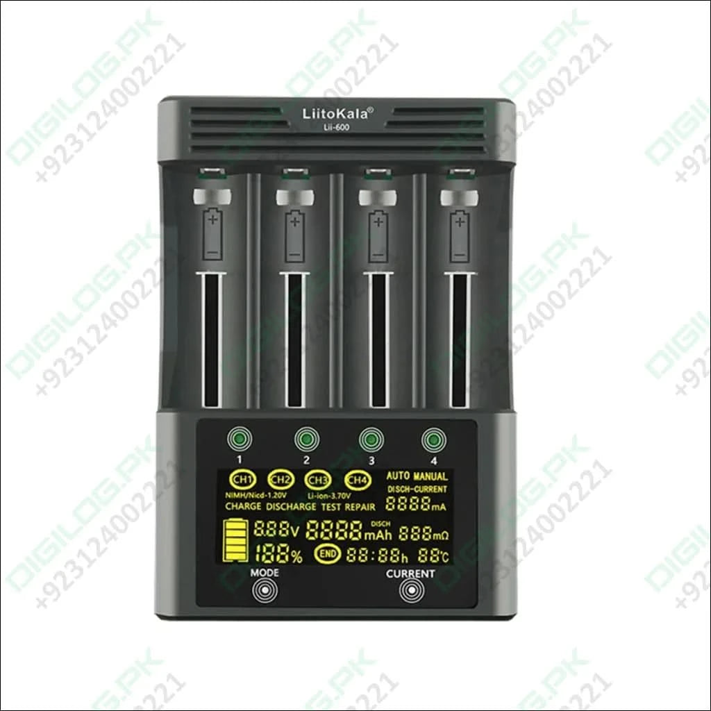 Liitokala Lii-600 Smart battery Charger and Tester With Power Supply