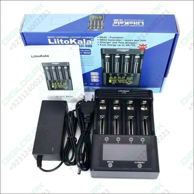 Liitokala Lii-600 Smart battery Charger and Tester With Power Supply
