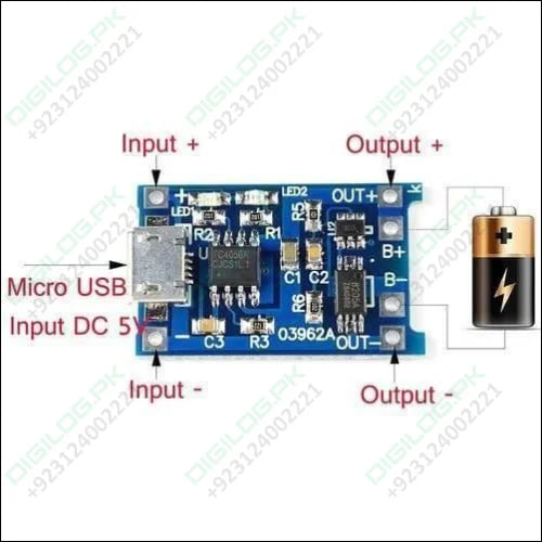 Tp4056 1a Li-ion Battery Charging Board Micro Usb