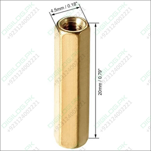 M3x20mm Female To Thread Brass Hex Standoff Pcb Pillar