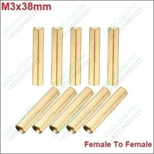 M3x38mm Female To Thread Brass Hex Standoff Pcb Pillar