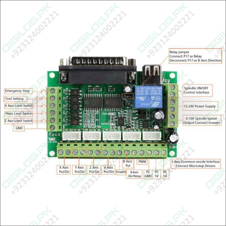 Mach3 Breakout Board 5 Axes Cnc