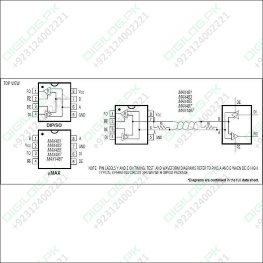 Max485 Rs485 Communication Ic