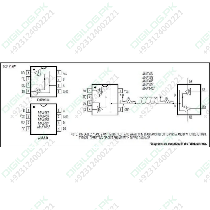 Max485 Rs485 Communication Ic