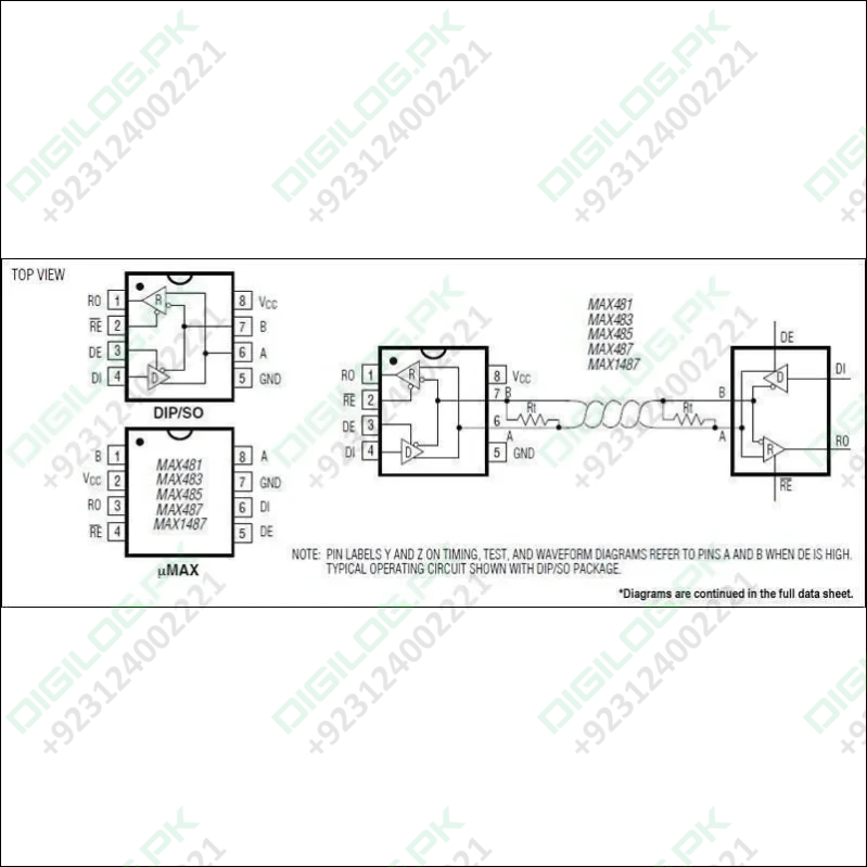 Max485 Rs485 Communication Ic