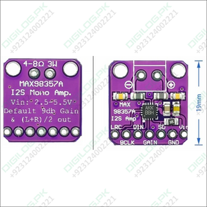 MAX98357 I2S PCM Digital Audio Amplifier Board - 3W Class D DAC Decoder