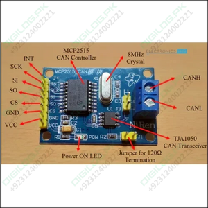 Mcp2515 Can-bus Controller And Transceiver Module