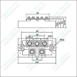 MDS150-16 Three Phase Diode Bridge Rectifier 150A 1600V