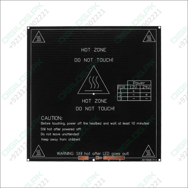 MK3 Heatbed Heated Bed Heat Bed 214x214x3mm Aluminum PCB Board Heat Bed 12V/24V Dual Power for RepRap 3D Printer