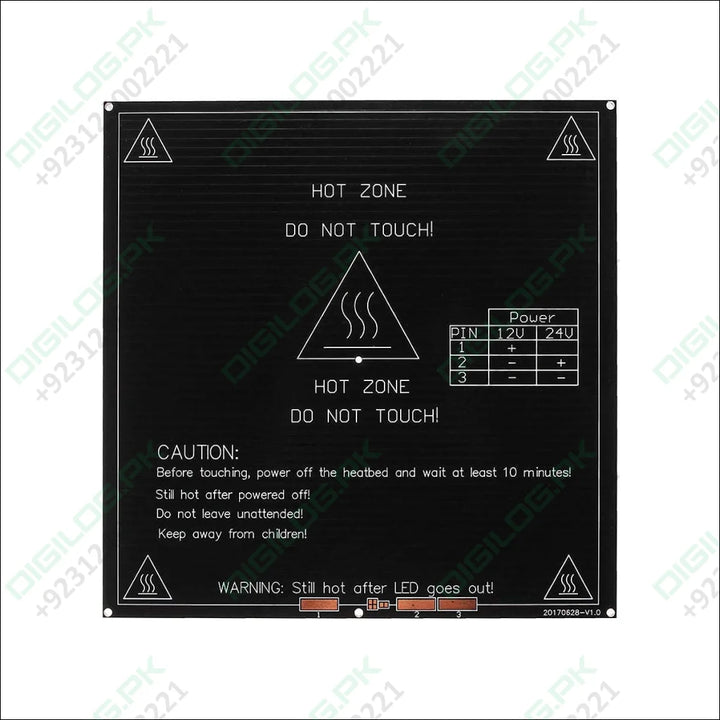 MK3 Heatbed Heated Bed Heat Bed 214x214x3mm Aluminum PCB Board Heat Bed 12V/24V Dual Power for RepRap 3D Printer