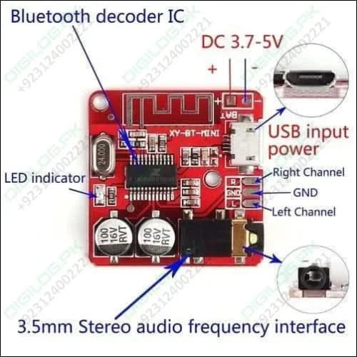 Mp3 Bluetooth 4.1 5v Decoder Car Speaker Audio Stereo